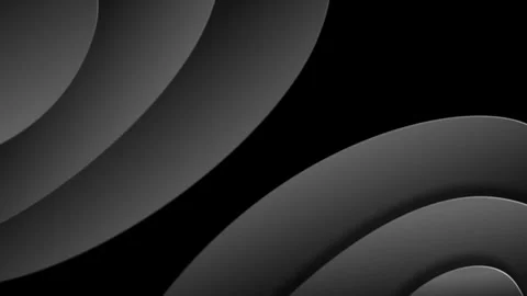 Dark grey 3d wavy layered background with professional fluid depth Stock Footage 330436712
