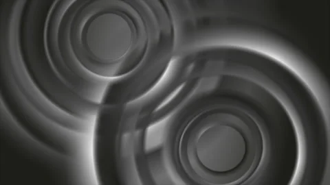 Dark grey abstract motion background with smooth circles Stock Footage 126132992