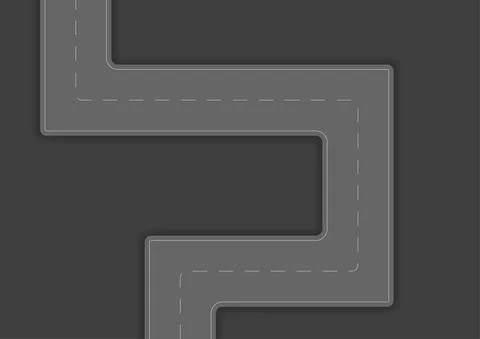 Dark grey abstract road tech background Stock Illustration