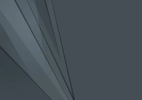 Dark grey abstract tech material minimal background Stock Illustration