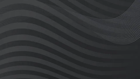 Dark Grey Background Wave Lines Abstract Motion Loop. Stock Footage 286778294
