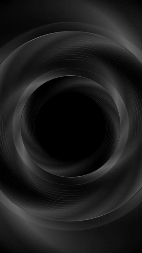 Dark grey blurred 3d circle and radial lines abstract tech motion background 库存影片 281690490