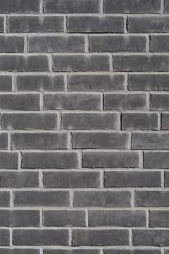 Dark grey brick wall texture background 스톡 사진