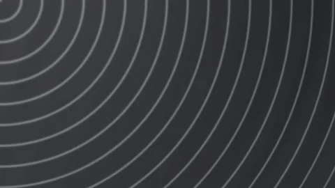 Dark Grey Circular Line Pattern Background Loop. Stock Footage 286433907