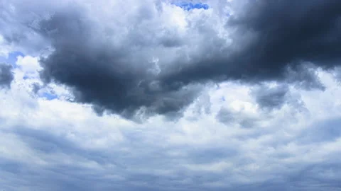 Dark Grey Clouds Moiving Towards Camera _ Timelapse Stock Footage 203808661