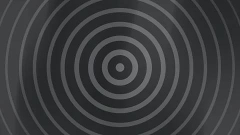 Dark Grey Concentric Circles Abstract Background Loop. Stock Footage 286769445