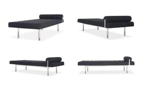 Dark Grey couch Stock Photos