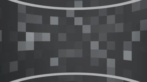 Dark Grey Curved Pixelated Background Loop. Stock Footage 286435544