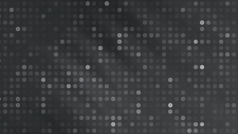 Dark Grey Dot Matrix Pattern Background Loop. Stock Footage 286426319