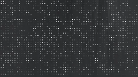 Dark Grey Dotted Grid Abstract Digital Background Loop. Stock Footage 286774554
