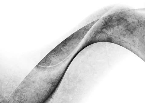 Dark grey glossy grunge waves abstract elegant background Stock Illustration