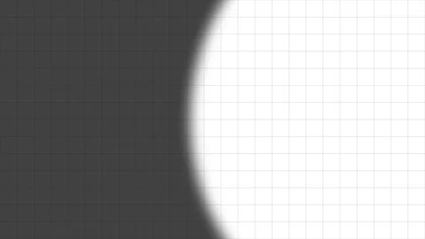 Dark grey grid line animation with moving circle spotlight reveal bright copy. Stock Footage 336025797