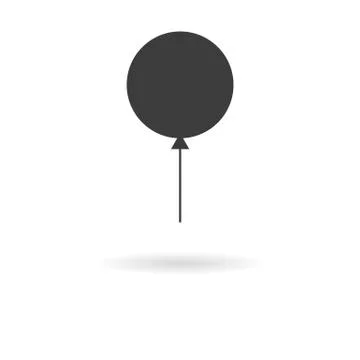 Dark grey icon of   on white background with shadow Stock Illustration