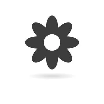Dark grey icon of   on white background with shadow Stock Illustration