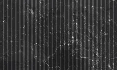 Dark grey marble texture with vertical stripes background. retro old wallpaper. Stock Illustration