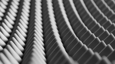 "Dark grey noise barrier in infinite, endless pattern. Looping animation. 4KHD" Stock Footage 97960617