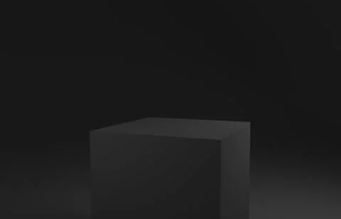 Dark grey podium on an anthracite background Stock Illustration