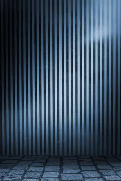 Dark grey room Stock Illustration