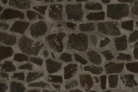 Dark Grey Rustic Stone Wall Texture Stock Photos