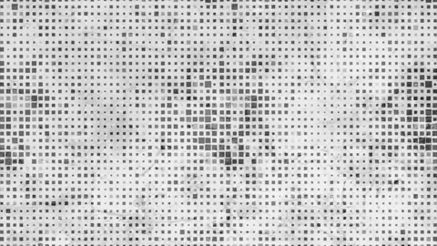 Dark grey small halftone squares dots on abstract grunge texture background Stock Footage 311811464