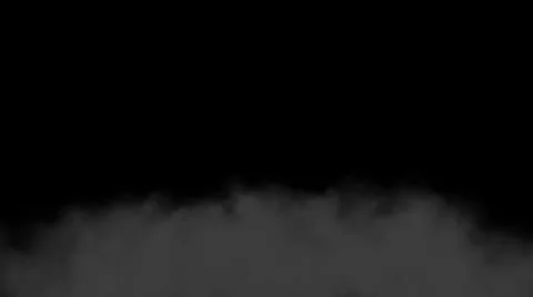Dark grey smoke moving on a black background, cgi Video stock 38646004