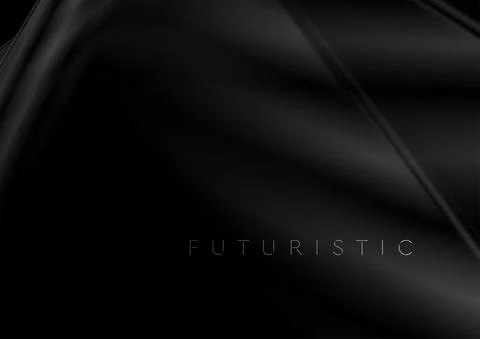 Dark grey smooth geometric element abstract background Illustrazione stock