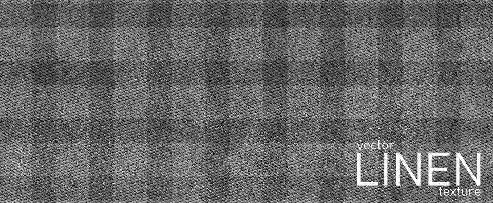 Dark grey squared burlap linen decorated realistic texture. Denim jean fabric Stock Illustration