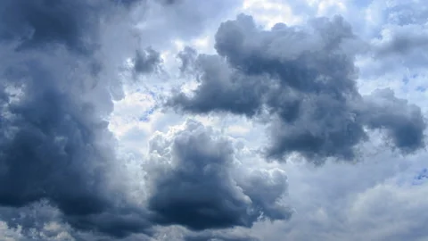 Dark Grey Storm Clouds _ Timelapse Video stock 203805085