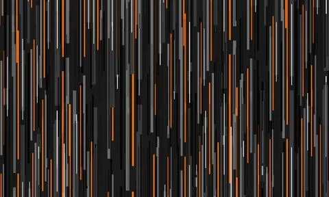 Dark grey tech modern abstract background with orange and gray stripes. Illustrazione stock