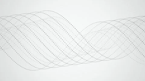 Dark grey wave patterns flow in a seamless loop Stock Footage 341856010