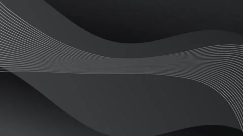 Dark Grey Wavy Lines Abstract Loop Background. Stock Footage 286775831