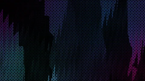 Dark Grid Design Background Loop Stock Footage 221606493