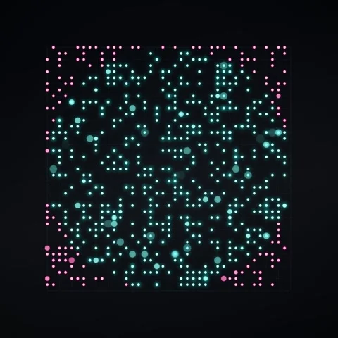 Dark Grid Overlay on Black Background - Abstract Geometric Pattern Stock Footage 347812417