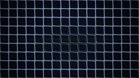 Dark Grid Pattern Seamless Loop Animation - Digital Technology Background Stock Footage 346661573