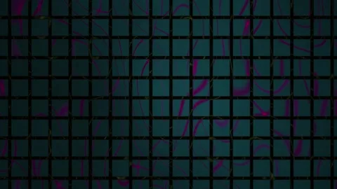 Dark Grid Pattern with Subtle Pink and Teal Accents. Stock Footage 334519018