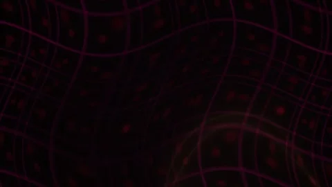 Dark Grid with Red Dots Showing Wave Motion for Futuristic Technology Backg.. Stock Footage 343693750