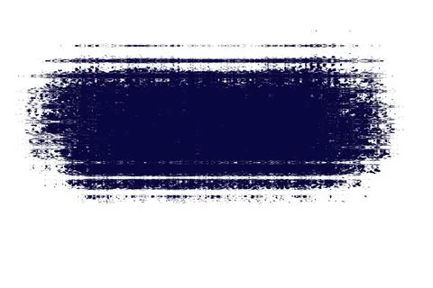 Dark Grunge Brush Stroke Texture Design Element Isolated on Transparent Bac.. Stock Illustration