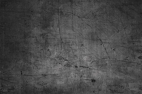 Dark Grunge Metal Texture Background with Scratched Industrial Surface Stock Illustration