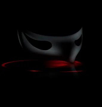 Dark half mask Stock Illustration