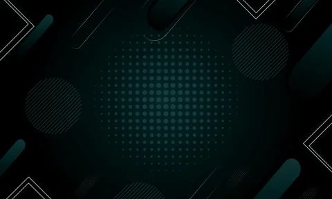 Dark halftone abstract background geometry shine lines. Stock Illustration