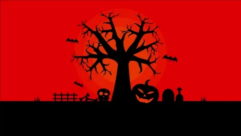 Dark Halloween Background 4K UHD Video Footage with Eerie Seasonal Atmosphe.. Stock Footage 344349852
