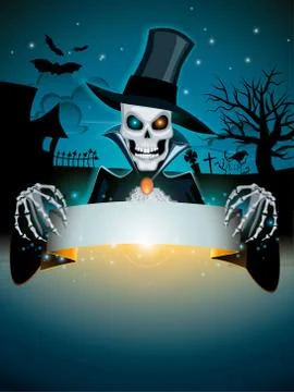 Dark halloween background Stock Illustration