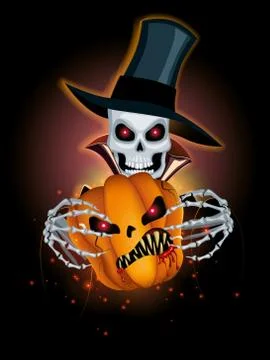 Dark halloween background Stock Illustration