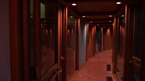 Dark Hallway Stock Footage 40814349