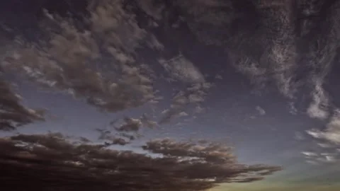 Dark heavy mystical clouds after storm - sky timelapse - loop video 動画素材 245560057