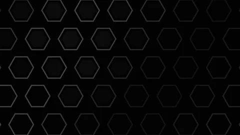 Dark hexagon grid pulse background for seamless visuals Stock Footage 341813376