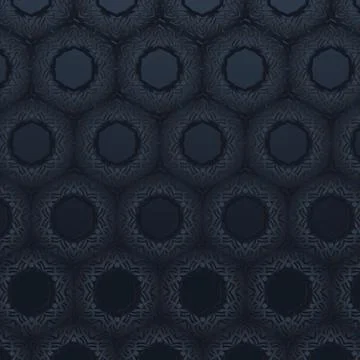 Dark hexagon pattern textile background design Stock Illustration