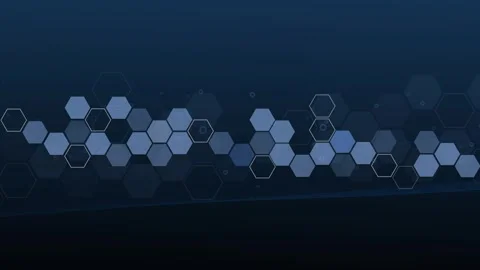 Dark hexagon technology background animation, Abstract dark digital backgro.. Stock Footage 329717982