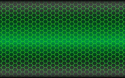 Dark hexagonal with green bright background. Hexagonal pattern for your design イラスト素材