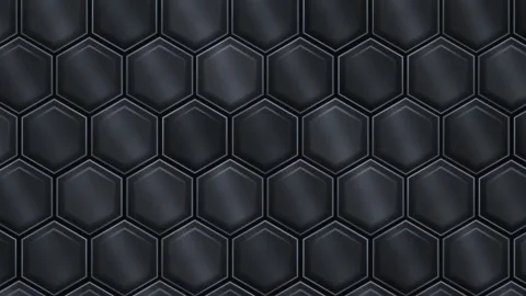 Dark Hexagonal Grid Background Seamless Loop Stock Footage 340575738